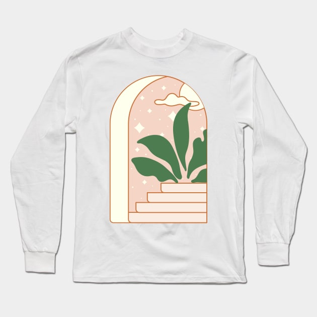 minimalism night view illustration Long Sleeve T-Shirt by choiyoojin